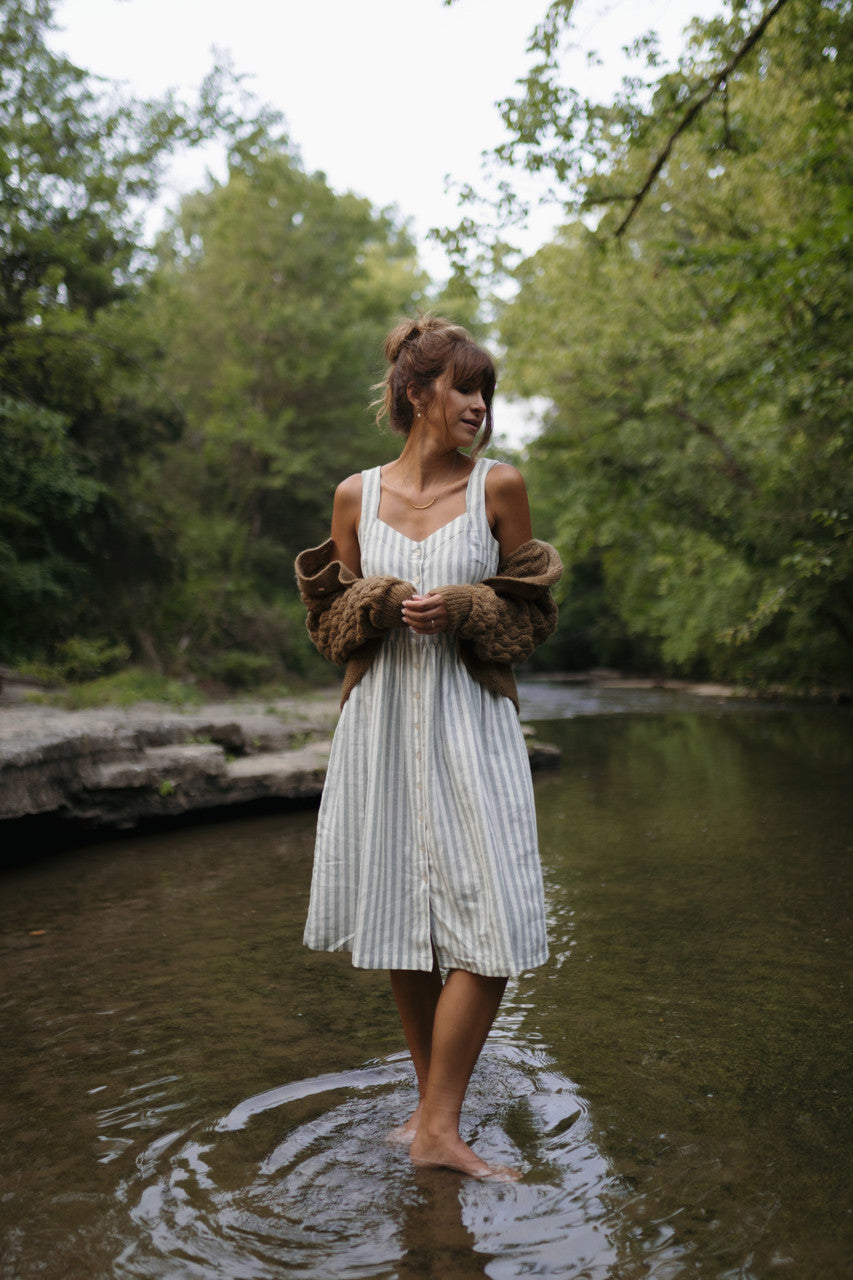 Quinn Wool Cardigan in Light Brown - Pre-Order 1/30