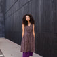 June Dress in Plum Tie Dye Linen Made to Order