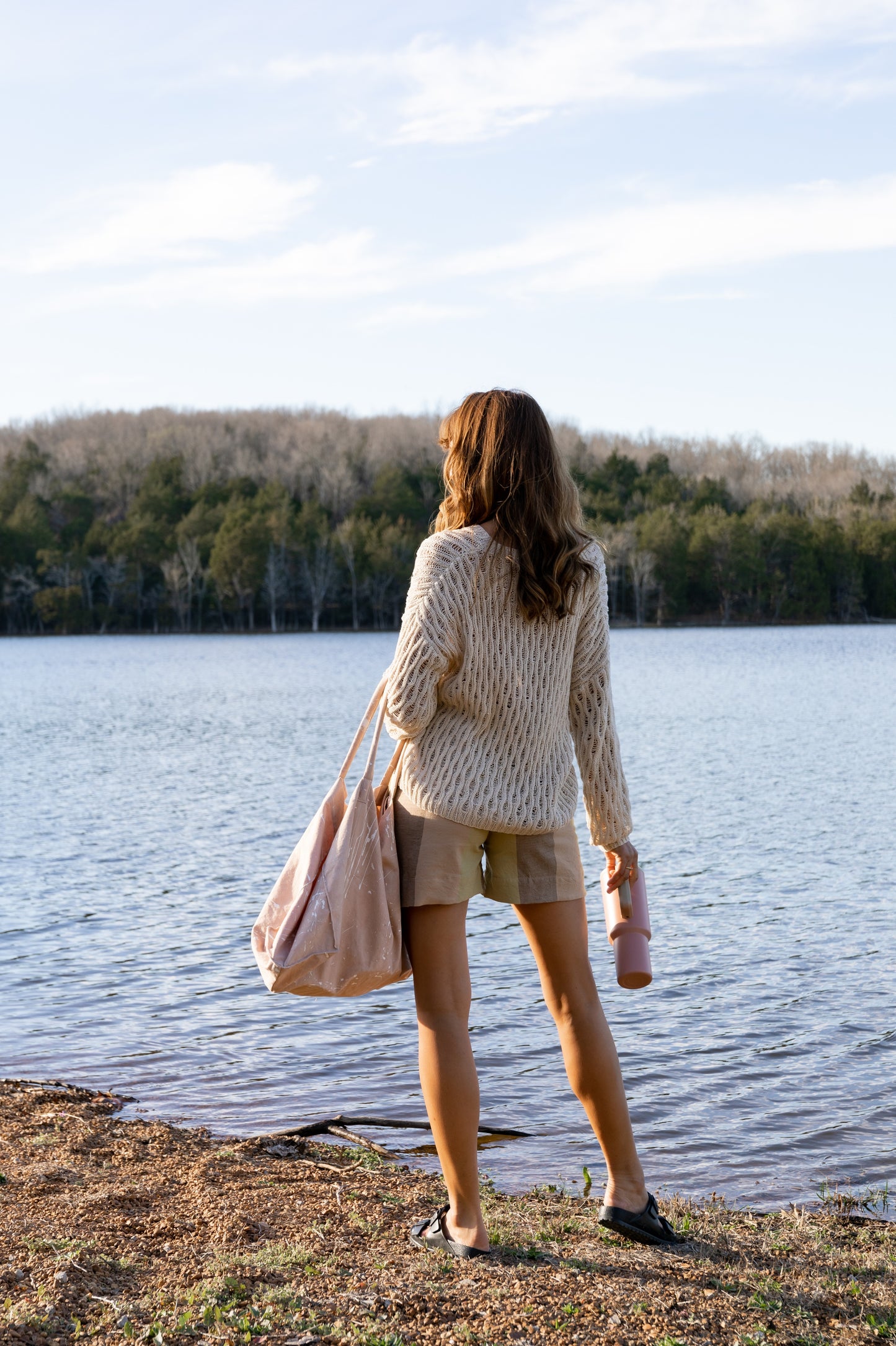Alice Cotton Cardigan in Natural White Made to Order