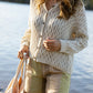 Alice Cotton Cardigan in Natural White Made to Order