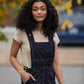 Dilsi Handwoven Cotton Overalls in Navy - M
