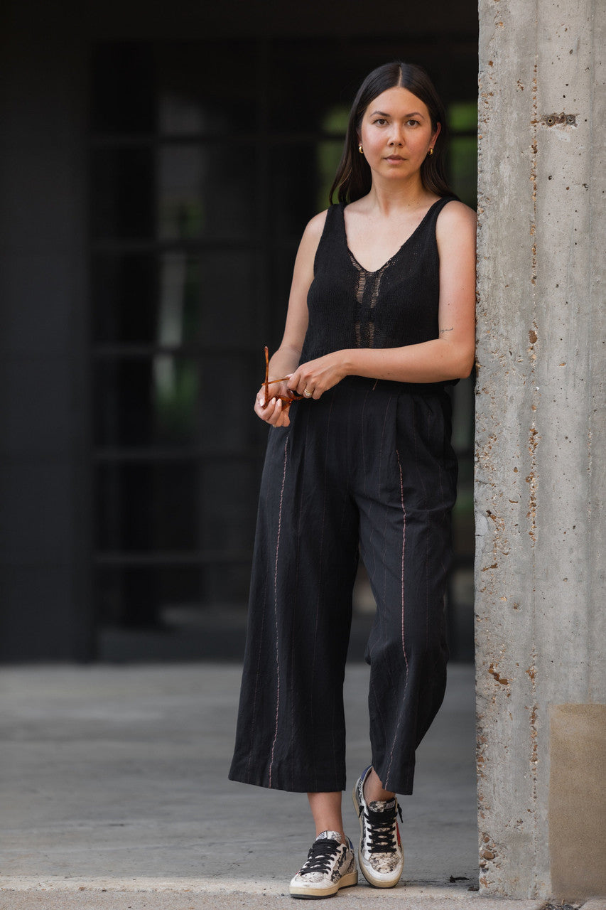 Katie Handwoven Crop Pants in Multiple Colors – LizAlig