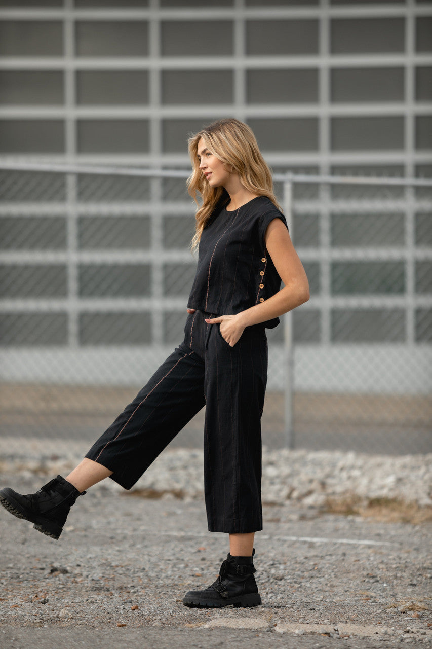 Katie Handwoven Crop Pants in Multiple Colors – LizAlig