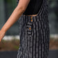 Dilsi Handwoven Cotton Overalls in Black and White - XS and XL Left