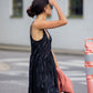 Silk Faro Dress in Green Made to Order