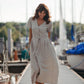 June Dress in Beige Linen Made to Order