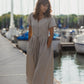 June Dress in Beige Linen Made to Order