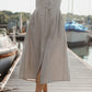 June Dress in Beige Linen Made to Order