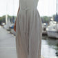 June Dress in Beige Linen Made to Order