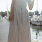 June Dress in Beige Linen Made to Order