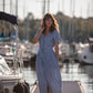 June Dress in Light Blue Linen/Cotton