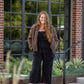Dilsi Handwoven Cotton Overalls in Black and White - XS and XL Left