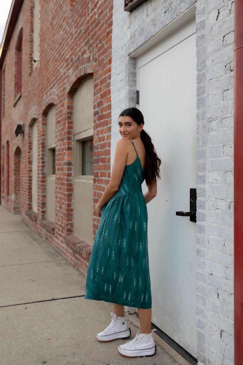 Faro Dress in Black and White Gingham Cotton Made to Order