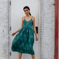 Silk Faro Dress in Green Made to Order