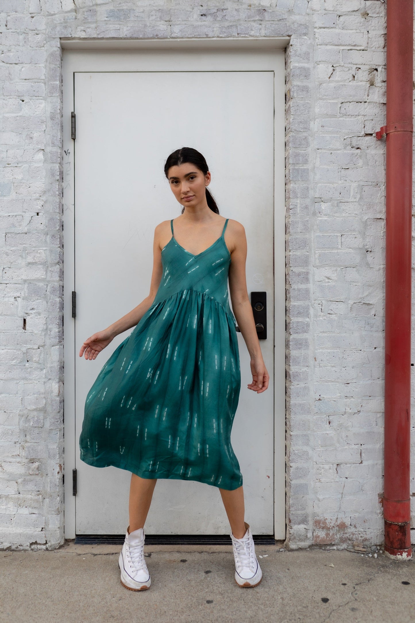 Silk Faro Dress in Green - Pre-Order 2/30