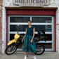 Silk Faro Dress in Green Made to Order