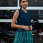 Silk Faro Dress in Green Made to Order