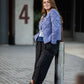 Hand Knit Nepali Wool Jill Sweater in Violet Made to Order
