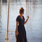 June Dress in Navy Linen - XS and S Left