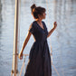 June Dress in Navy Linen - XS and S Left