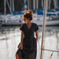 June Dress in Navy Linen - XS and S Left