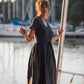 June Dress in Navy Linen - XS and S Left