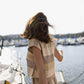 Katie Handwoven Cotton Set in Beige and Beige Stripe