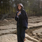 Patricia Wool Jacket in Speckled Navy Made to Order