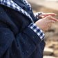 Patricia Wool Jacket in Speckled Navy Made to Order
