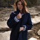 Patricia Wool Jacket in Speckled Navy Made to Order