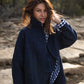 Patricia Wool Jacket in Speckled Navy Made to Order