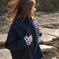 Patricia Wool Jacket in Speckled Navy Made to Order