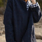 Patricia Wool Jacket in Speckled Navy Made to Order