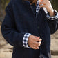 Patricia Wool Jacket in Speckled Navy Made to Order