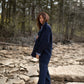 Patricia Wool Jacket in Speckled Navy Made to Order