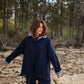 Patricia Wool Jacket in Speckled Navy Made to Order