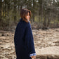Patricia Wool Jacket in Speckled Navy Made to Order