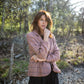 Julie Wool Blazer in Red and Brown Plaid Made to Order