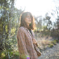 Julie Wool Blazer in Red and Brown Plaid Made to Order