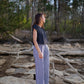 Katie Handwoven Cotton Set in Black and White Gingham