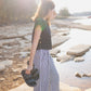 Katie Handwoven Cotton Set in Black and White Gingham