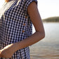 Katie Handwoven Cotton Set in Black and White Gingham