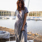 June Dress in Tiny Black and White Chambray Check