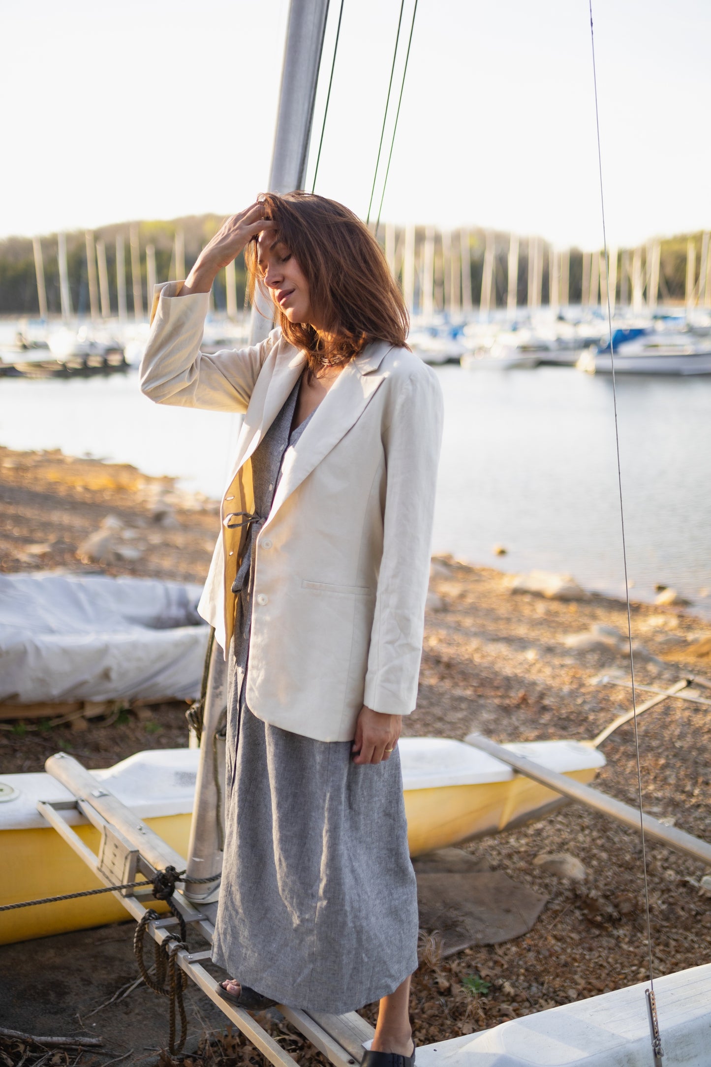 Jessica Linen Blazer Made to Order