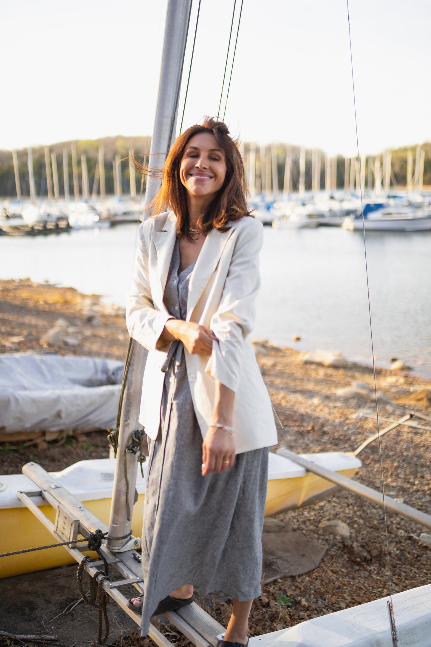 Jessica Linen Blazer Made to Order