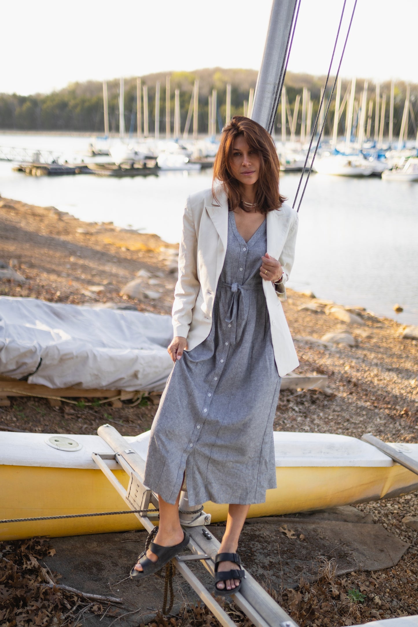 Jessica Linen Blazer Made to Order