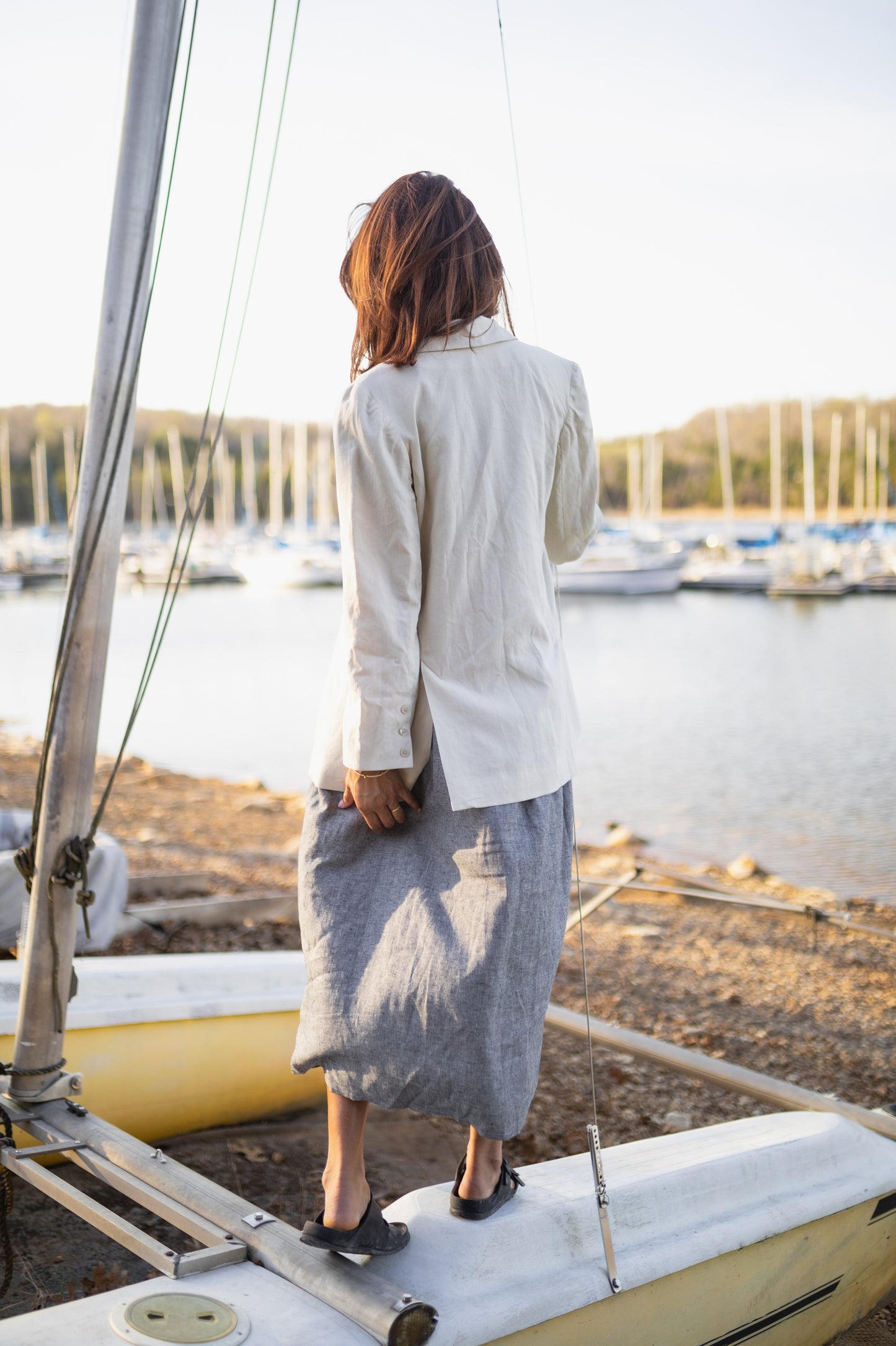 Jessica Linen Blazer Made to Order