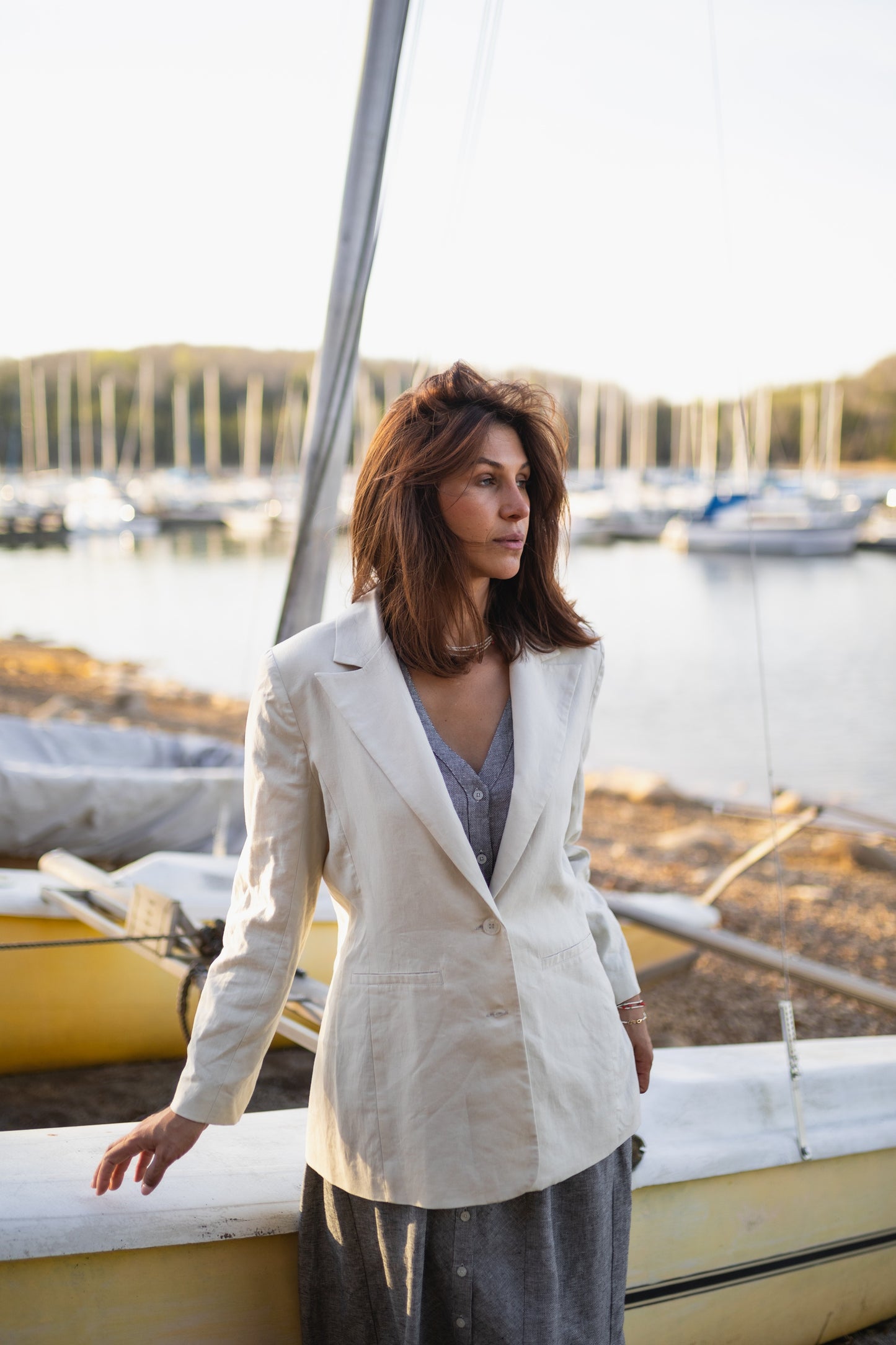 Jessica Linen Blazer Made to Order