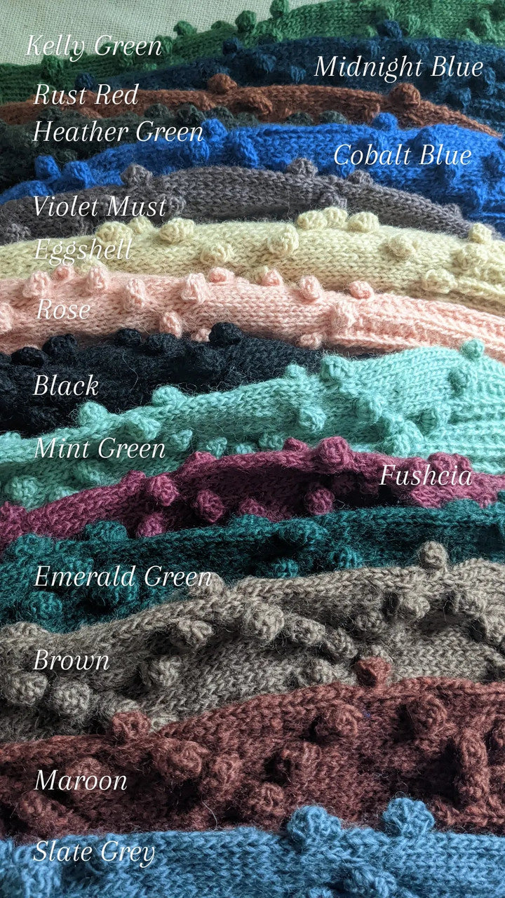 Hand Knit Nepali Wool Jill Sweater in Kelly Green - S