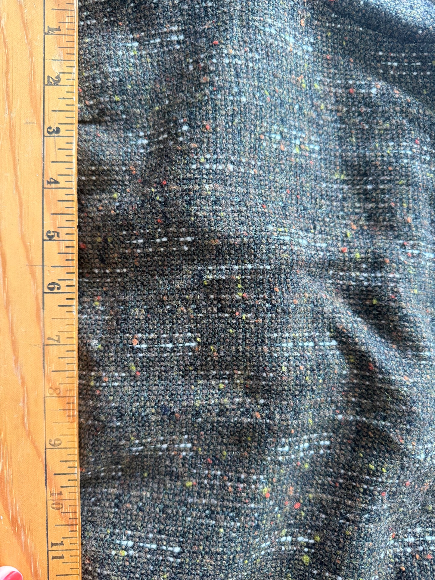 Julie Wool Blazer in Red and Brown Plaid or Green Speckled Made to Order